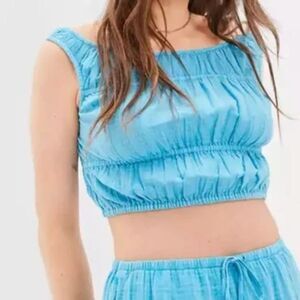 NWT American Eagle Square-Neck Bubble Tank Top